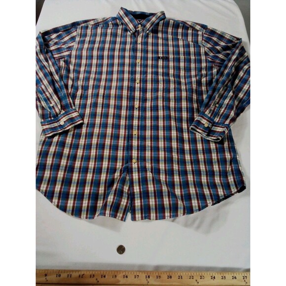 Men's Long Sleeve Chaps Multicolor Shirt‎ Size Large - Picture 2 of 10